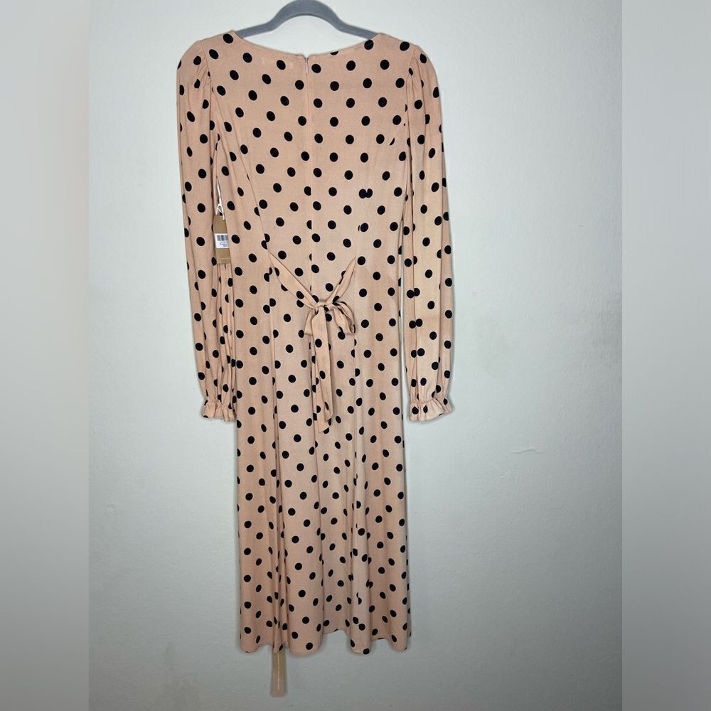 NWT Reformation Woodstock Midi Pink Ibiza Dress Dots Size 0 - Picture 7 of 11